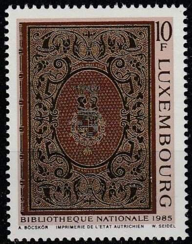 Poštová známka Luxembursko 1985 Národní knihovna Mi# 1137