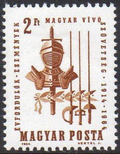 Poštová známka Maïarsko 1964 Rytíøské brnìní Mi# 2008