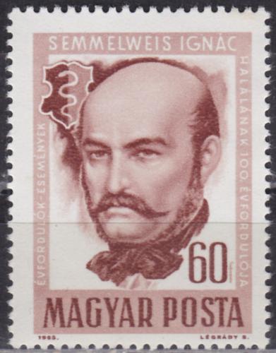 Potov znmka Maarsko 1965 Ignaz Semmelweis Mi# 2163 - zvi obrzok