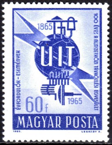 Poštová známka Maïarsko 1965 ITU kongres Mi# 2124