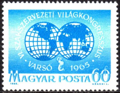 Poštová známka Maïarsko 1965 Odborový kongres Mi# 2174