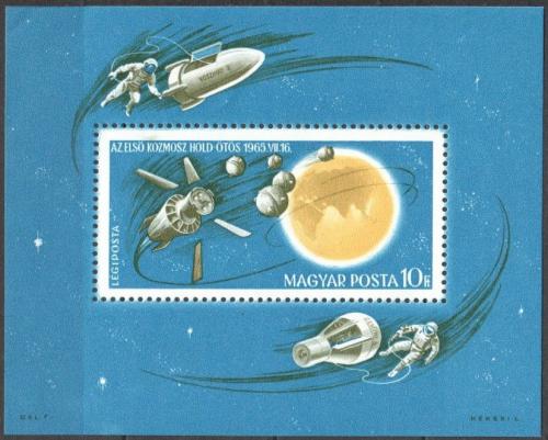 Poštová známka Maïarsko 1965 Prieskum vesmíru Mi# Block 52
