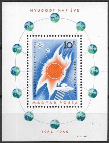 Poštová známka Maïarsko 1965 Rok Slunce Mi# Block 46
