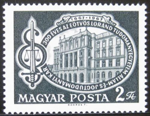 Poštová známka Maïarsko 1967 Právnická fakulta Mi# 2364