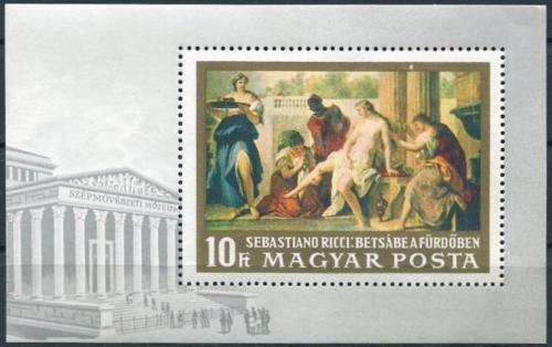 Poštová známka Maïarsko 1968 Italské malíøství Mi# Block 67