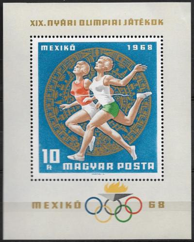 Poštová známka Maïarsko 1968 LOH Mexiko Mi# Block 65