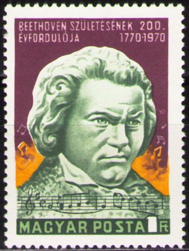 Potov znmka Maarsko 1970 Ludwig van Beethoven Mi# 2598 - zvi obrzok