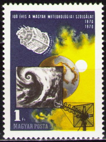 Potov znmka Maarsko 1970 Meteorologick sluby Mi# 2580