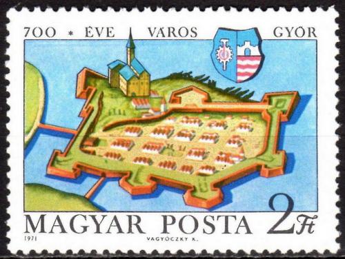 Poštová známka Maïarsko 1971 Györ, 700. výroèie Mi# 2660