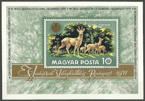 Poštová známka Maïarsko 1971 Lovecká výstava Mi# Block 82