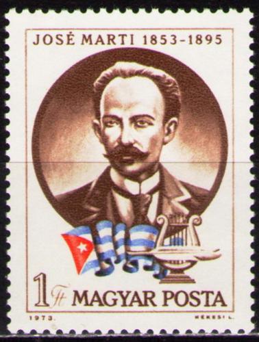 Poštová známka Maïarsko 1973 José Marti Mi# 2917