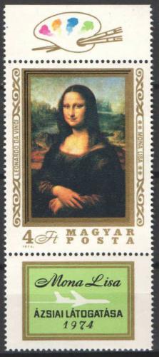 Potov znmka Maarsko 1974 Mona Lisa Mi# 2940 Kat 15