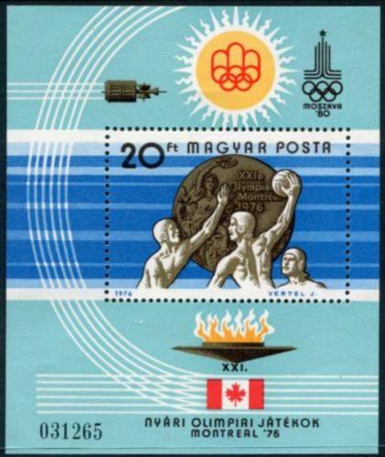 Poštová známka Maïarsko 1976 LOH Montreal Mi# Block 122
