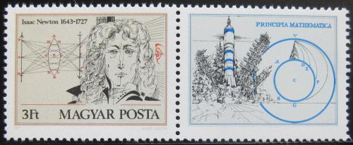 Poštová známka Maïarsko 1977 Isaac Newton Mi# 3199 A