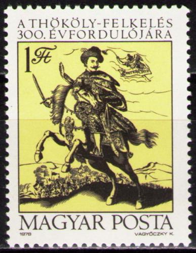 Poštová známka Maïarsko 1978 Povstání Thökölyho Mi# 3316