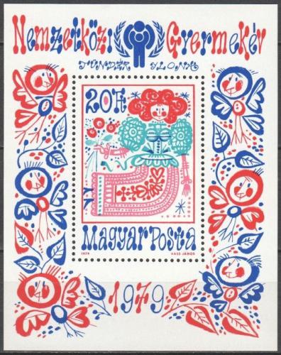 Poštová známka Maïarsko 1979 Medzinárodný rok dìtí Mi# Block 141 A