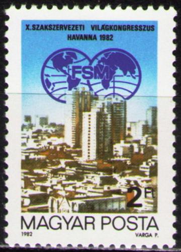 Potovn znmka Maarsko 1982 Havana Mi# 3534