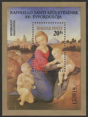 Poštová známka Maïarsko 1983 Umenie Mi# Block 164