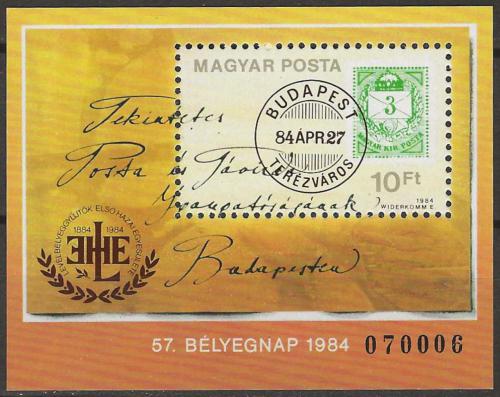 Poštová známka Maïarsko 1984 Den známek Mi# Block 172