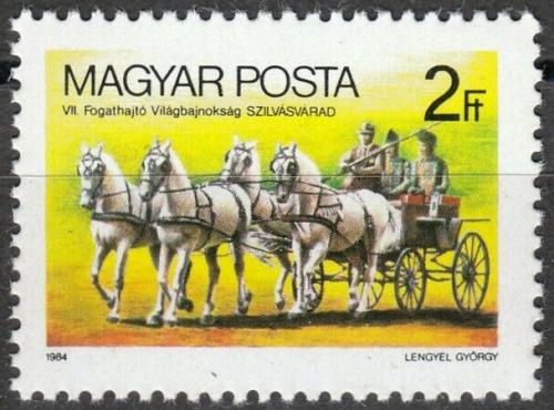 Poštová známka Maïarsko 1984 Koòské spøežení Mi# 3692