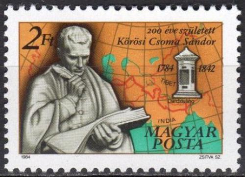 Poštová známka Maïarsko 1984 Sándor Körôsi Csoma Mi# 3667