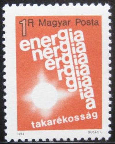 Poštová známka Maïarsko 1984 Šetøení energiemi Mi# 3668