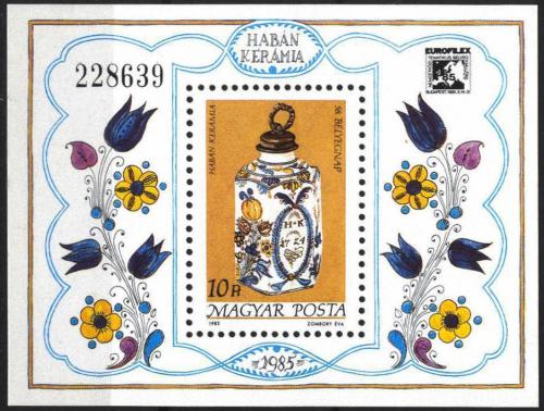 Poštová známka Maïarsko 1985 Den známek Mi# Block 181
