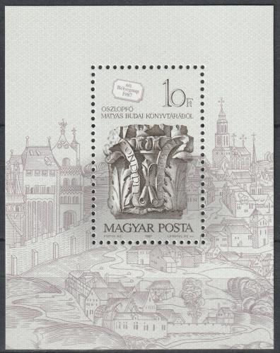 Poštová známka Maïarsko 1987 Den známek Mi# Block 191