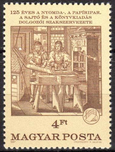 Poštová známka Maïarsko 1987 Umenie, Abraham von Werdt Mi# 3906