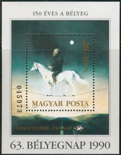 Poštová známka Maïarsko 1990 Umenie, Endre Szász Mi# Block 212