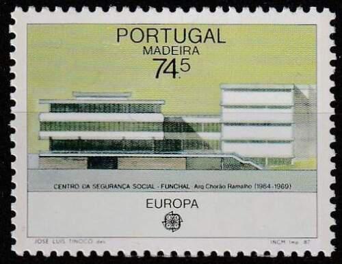 Potov znmka Madeira 1987 Eurpa CEPT, modern architektura Mi# 115 - zvi obrzok