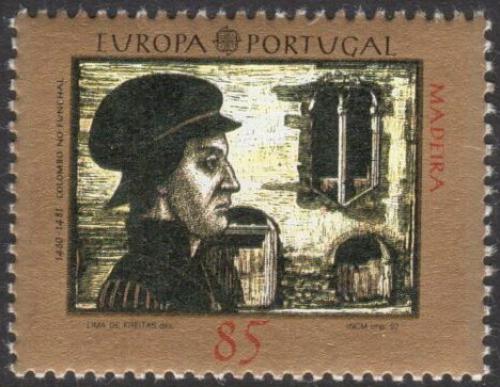 Potovn znmka Madeira 1992 Evropa CEPT, objeven Ameriky Mi# 157 Kat 5