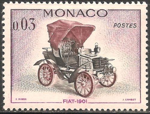 Poštová známka Monako 1961 Fiat Mi# 675
