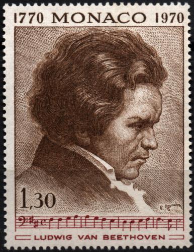 Poštová známka Monako 1970 Ludwig van Beethoven Mi# 992