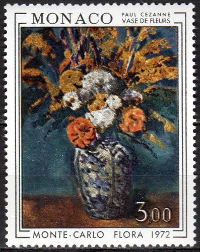 Poštová známka Monako 1972 Kvety, umenie, Paul Cézanne Mi# 1041 Kat 3.50€