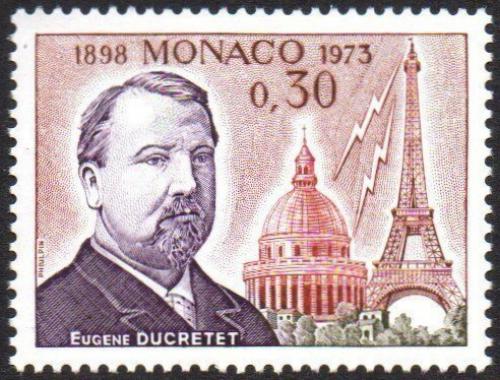 Poštová známka Monako 1973 Eugene Ducretet Mi# 1077