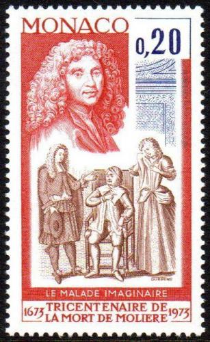 Poštová známka Monako 1973 Molière Mi# 1075