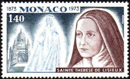 Poštová známka Monako 1973 Svätá Terezie z Lisieux Mi# 1086
