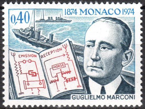 Poštová známka Monako 1974 Guglielmo Marconi Mi# 1117