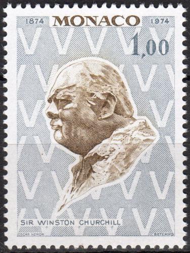Poštová známka Monako 1974 Winston Churchill Mi# 1122