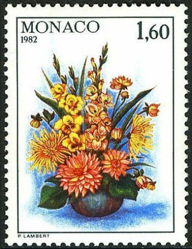 Poštová známka Monako 1982 Kvety Mi# 1560