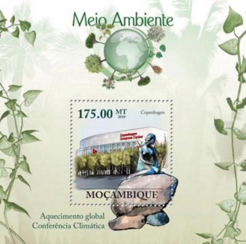 Poštová známka Mozambik 2010 Fauna a globální oteplování Mi# Block 314 Kat 10€