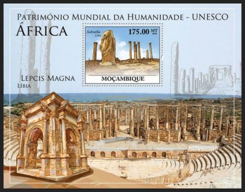 Poštová známka Mozambik 2010 Památky UNESCO - Afrika Mi# Mi# Block 346 Kat 10€