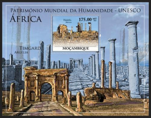 Poštová známka Mozambik 2010 Památky UNESCO - Afrika Mi# Mi# Block 355 Kat 10€