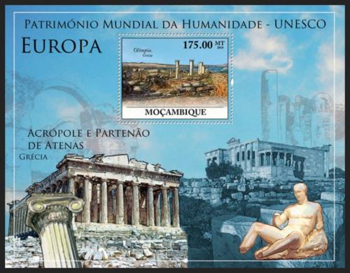 Poštová známka Mozambik 2010 Památky UNESCO - Európa Mi# Block 348 Kat 10€