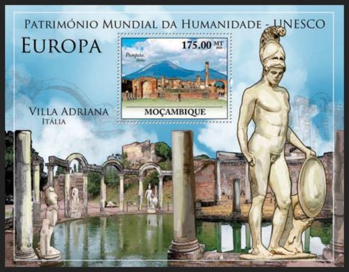 Poštová známka Mozambik 2010 Památky UNESCO - Európa Mi# Mi# Block 357 Kat 10€