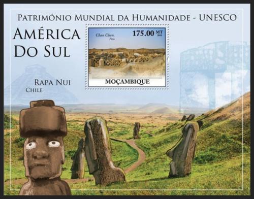Poštová známka Mozambik 2010 Památky UNESCO - Južná Amerika Mi# Mi# Block 347 Kat 10€