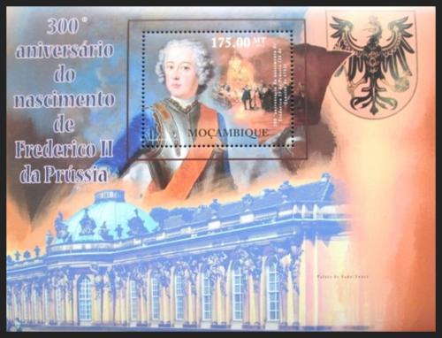 Poštová známka Mozambik 2012 Fridrich II. Veliký Mi# Block 586 Kat 10€