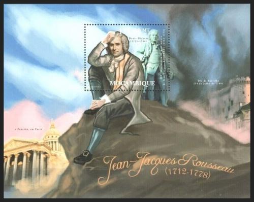 Poštová známka Mozambik 2012 Jean-Jacques Rousseau Mi# Block 585 Kat 10€