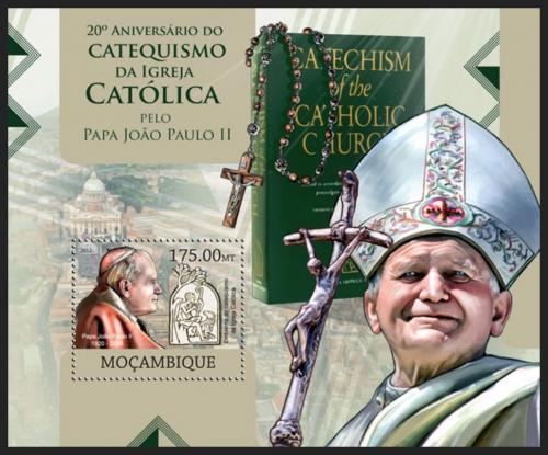 Poštovní známka Mosambik 2012 Papež Jan Pavel II. Mi# Block 673 Kat 10€